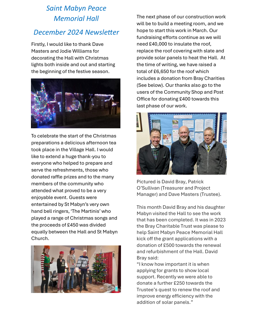 December 2024 Newsletter 1