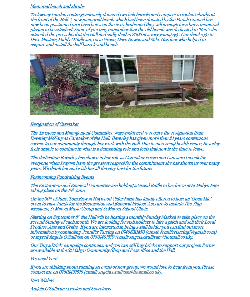 May 2024 Hall Newsletter 2