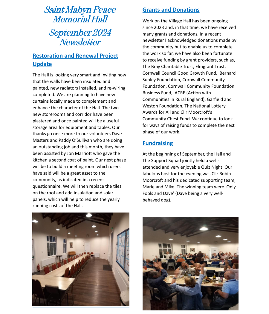 September 2024 Newsletter 1